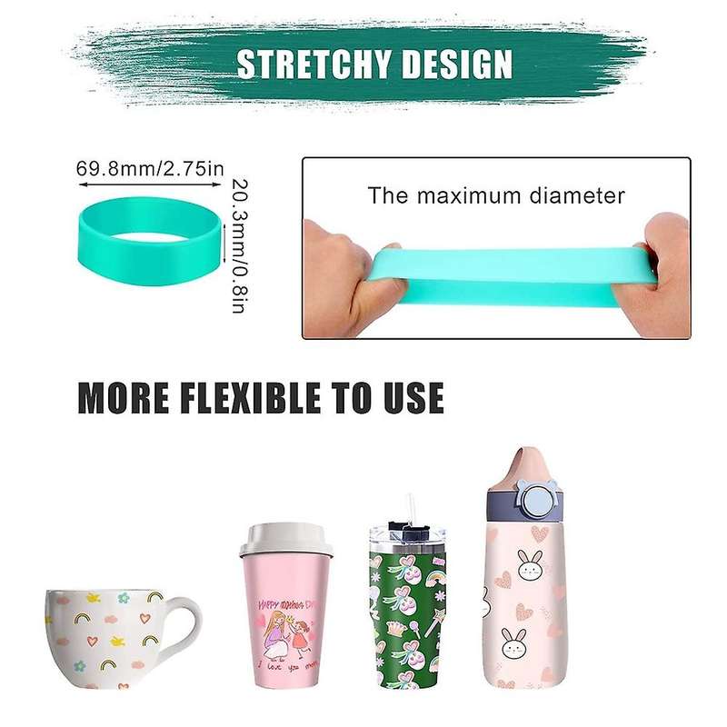 Blanks Tumblers Silicone Bands Sleeve Kit for Mug Heat Press Tumbler