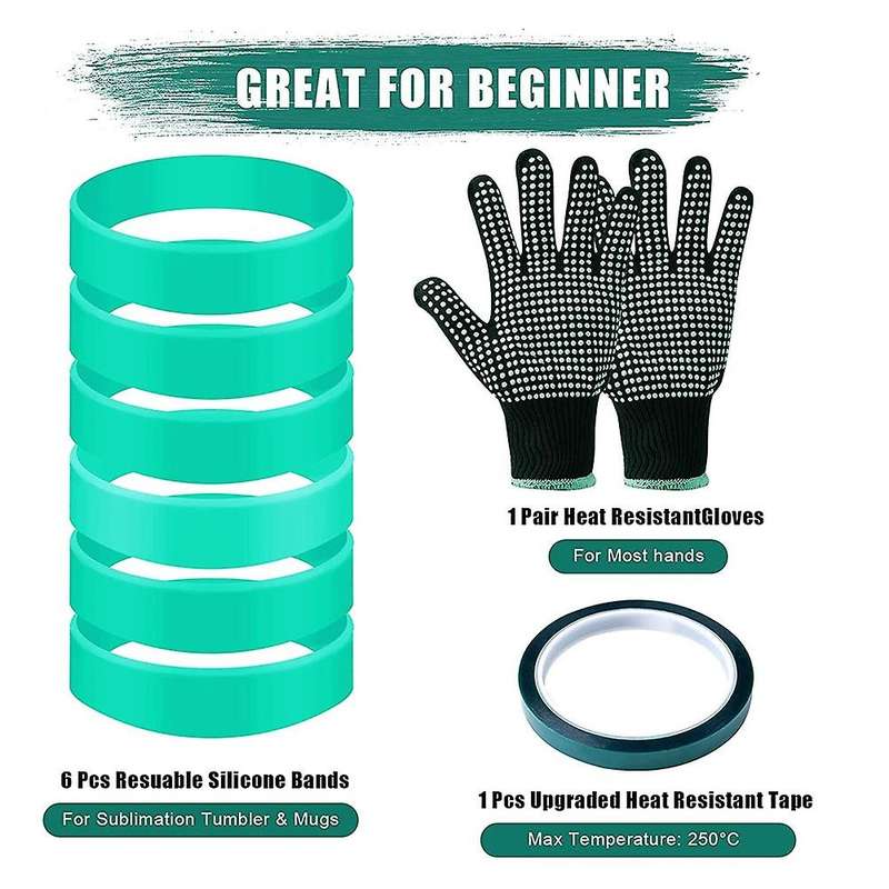 Blanks Tumblers Silicone Bands Sleeve Kit for Mug Heat Press Tumbler