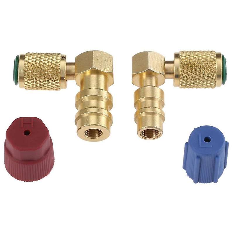 R12 to R134 A High/low Ac Fitting Port Retrofit Conversion Adapter
