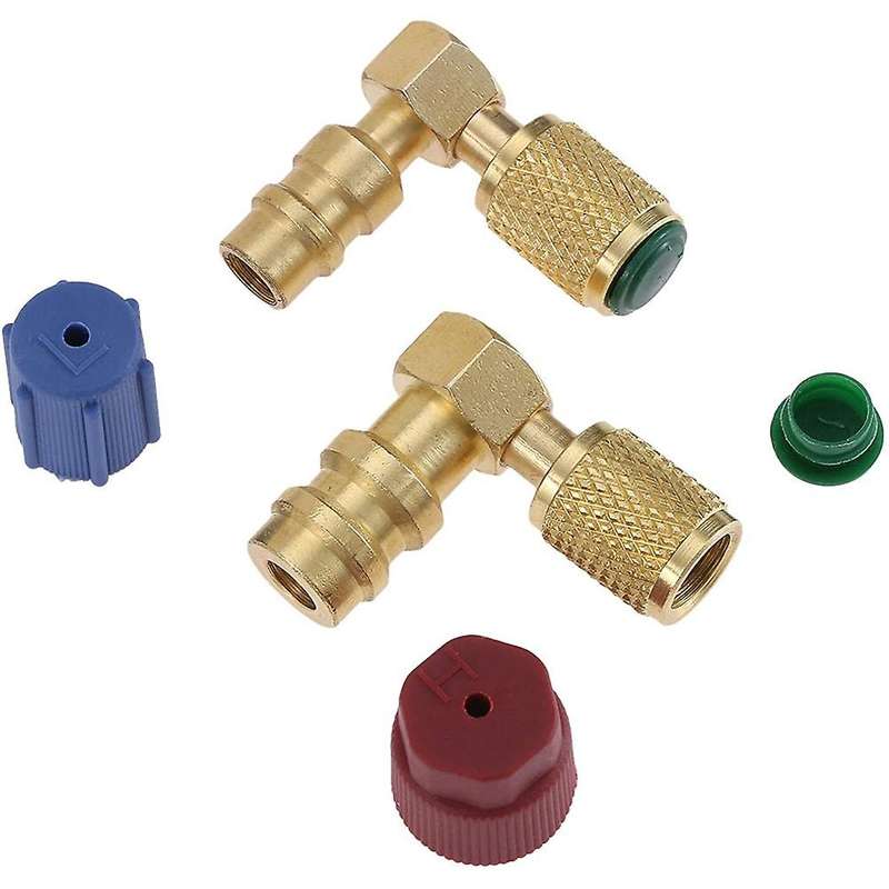 R12 to R134 A High/low Ac Fitting Port Retrofit Conversion Adapter