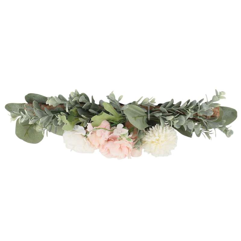 Floral Swag Boho Chic Style Handmade Flower with Eucalyptus Leaves