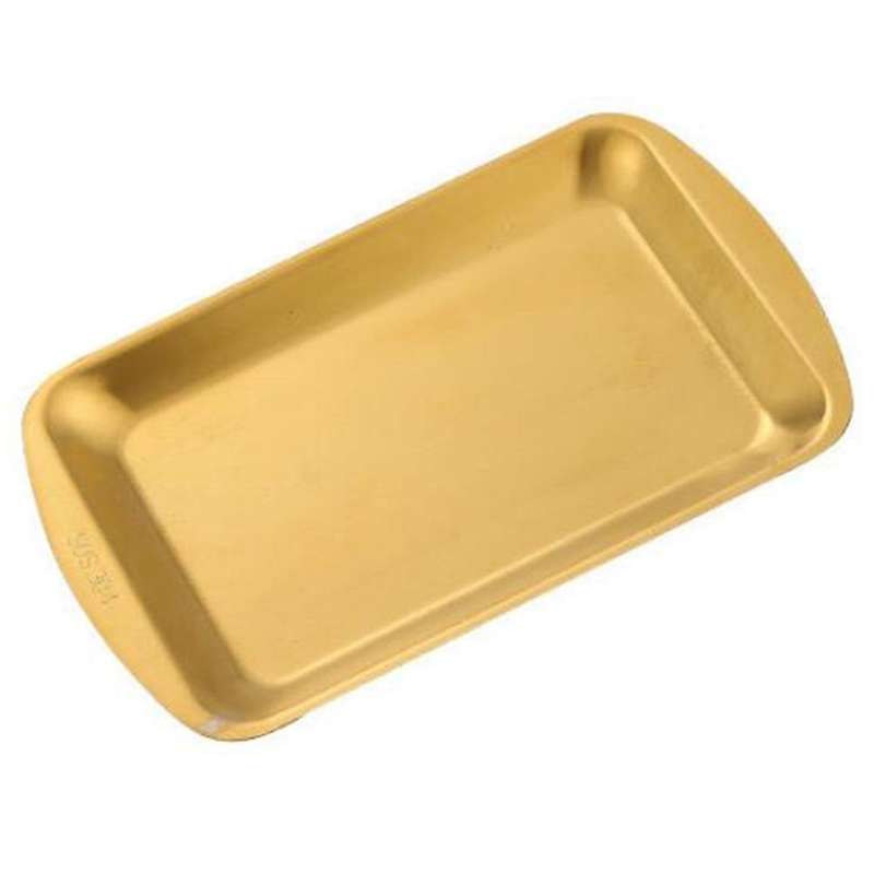 Dinner Plate 304 Stainless Steel Rectangular Plate Barbecue Plate, E