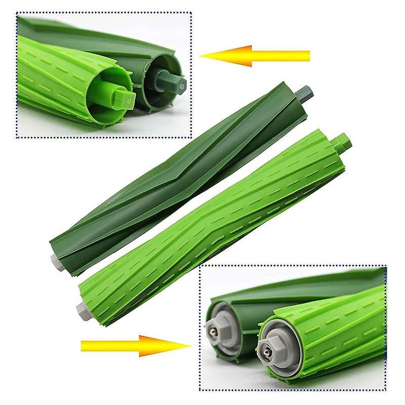 2 Pair Roller Brushes Parts for Irobot Roomba I3 I3+ I6+ I7 I7+ E5 E6