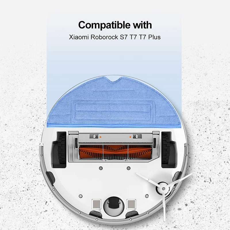 Microfiber Mop Cloth Pads Spare Parts for Roborock T7s T7s Plus S7