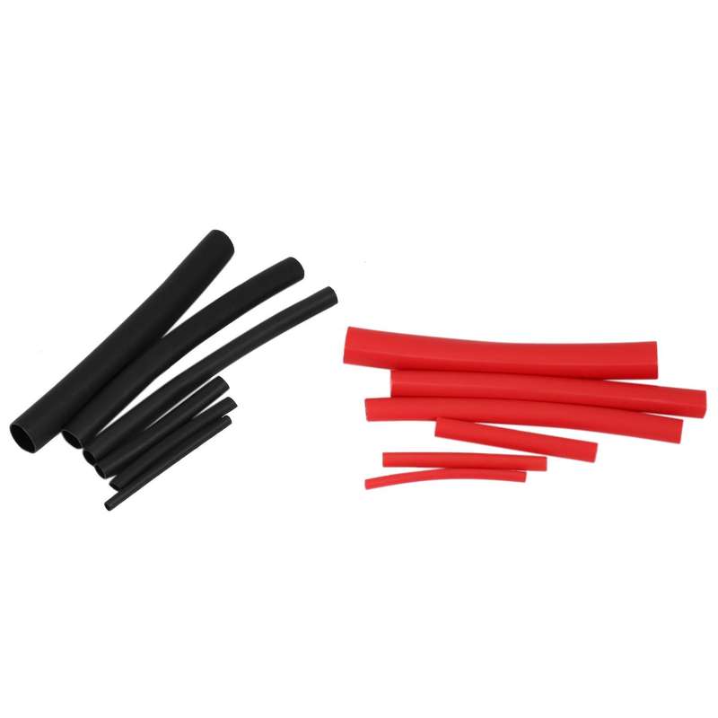 270pcs 3: 1 Shrink Ratio Dual Heat Shrink Tubing Tube Kit Black Red