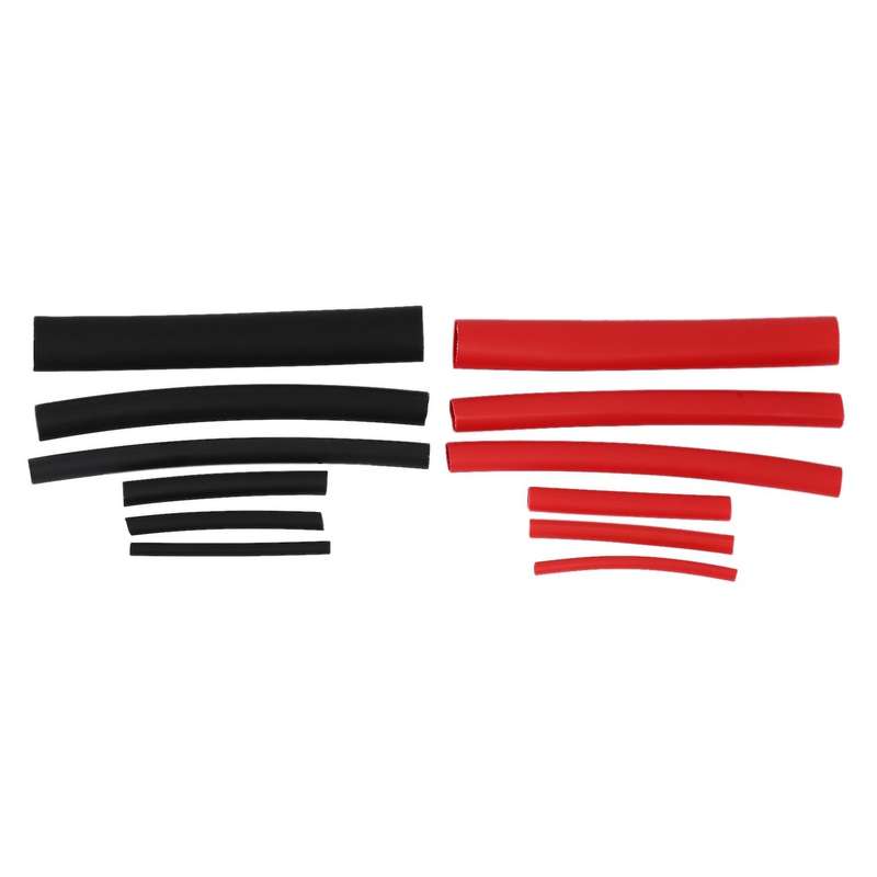 270pcs 3: 1 Shrink Ratio Dual Heat Shrink Tubing Tube Kit Black Red