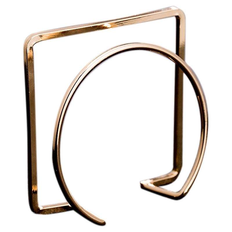 Golden Square Simple Nordic Napkin Buckle Room Tableware Napkin Ring