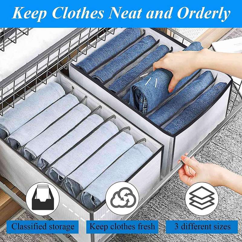 Mesh Clothes Storage Foldable Clothes Collector Jeans Storage Box