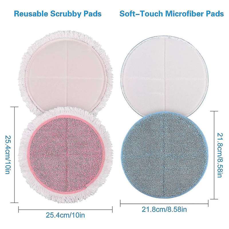 4 Pcs Replacement Cleaning Pads Spin Electric Mop Pads