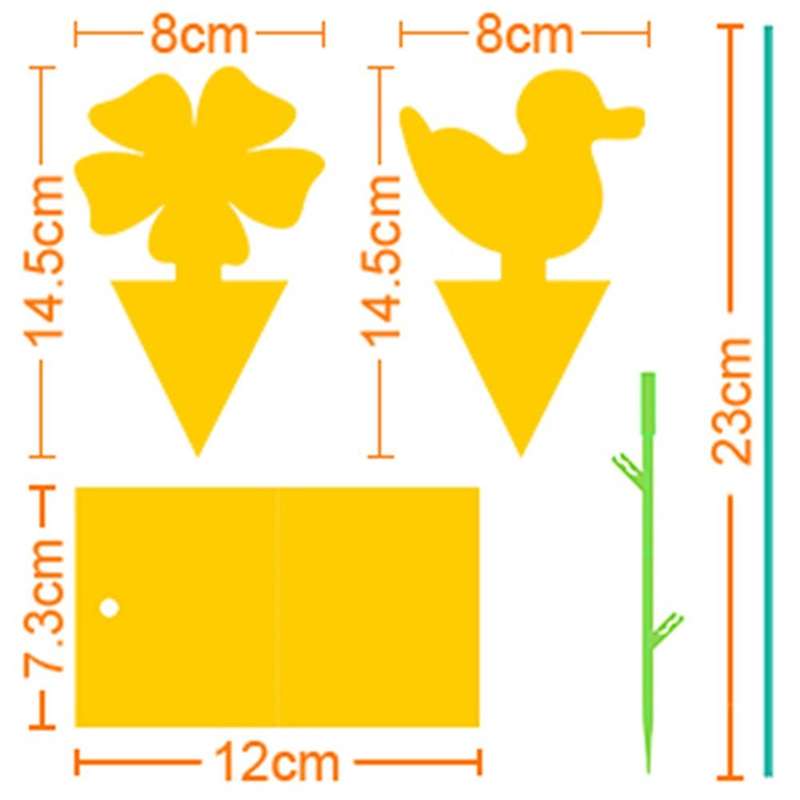 Fly Trap,84 Pieces, Yellow Plates, Fruit Fly Trap, Hanging