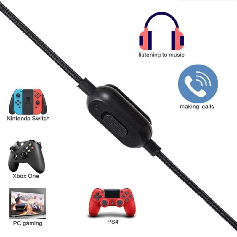 2 Pcs 2m Audio Line for Logitech Gpro X G233 G433 Headset Accessories