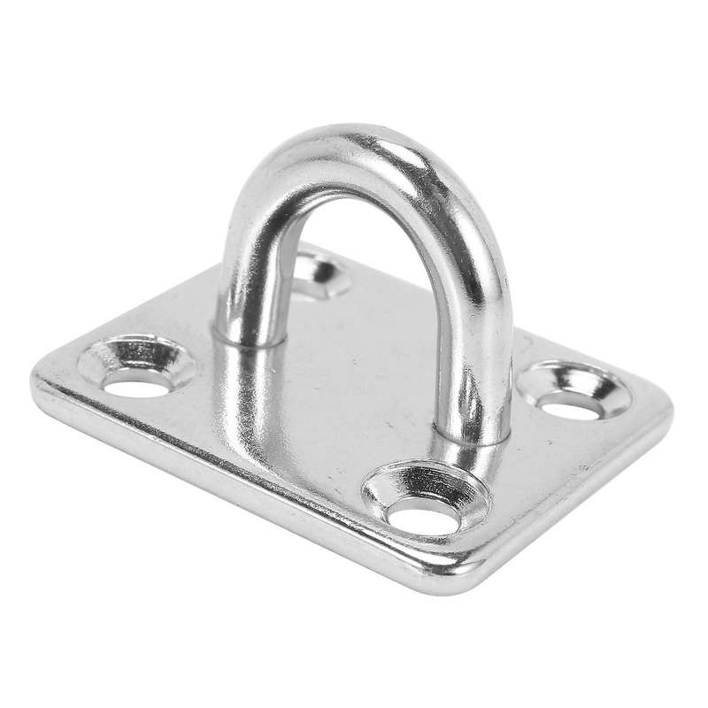 4 Sets Of Suspended Wall Mount U-shaped Hooks Stainless Steel Heavy