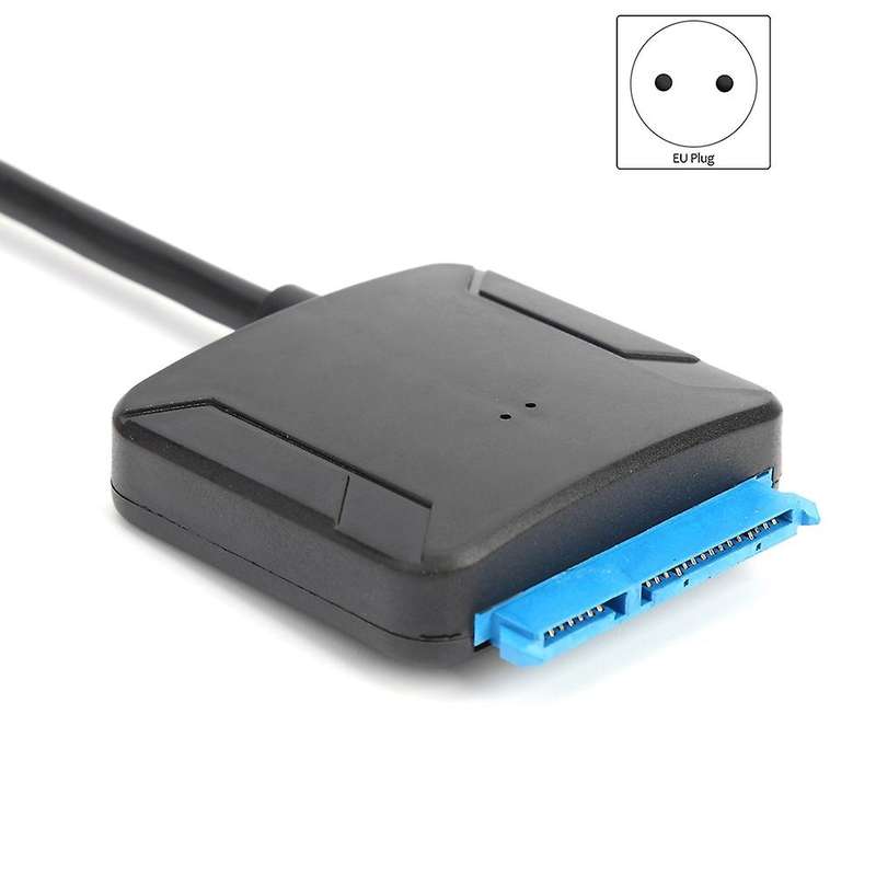 Usb to Sata Data Cable, 2.5/3.5 Inch Usb3.0 Easy Drive Cable(eu Plug)