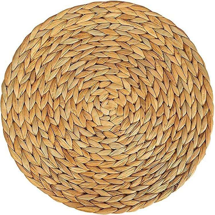 2 Pack Water Hyacinth Placemat,woven Wicker Table Place Mats,38cm