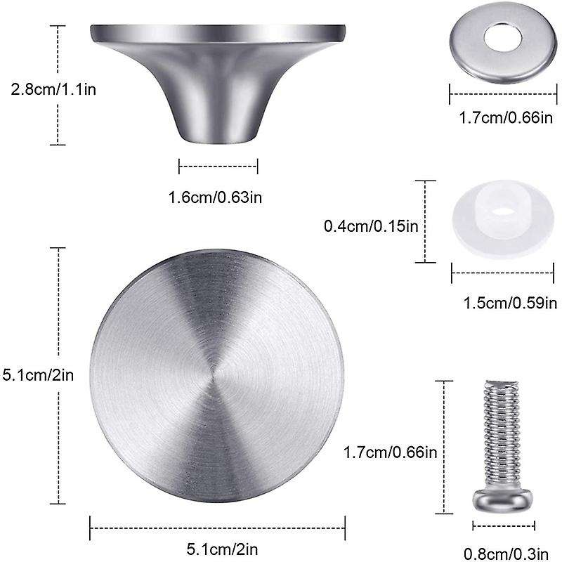 4 Sets Dutch Oven Knob Pot Lid Handle for Le Creuset, Aldi, Lodge