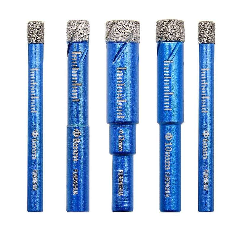 5pcs Dry Diamond Drill Bit for Porcelian Tiles Marble Granite Ceramic