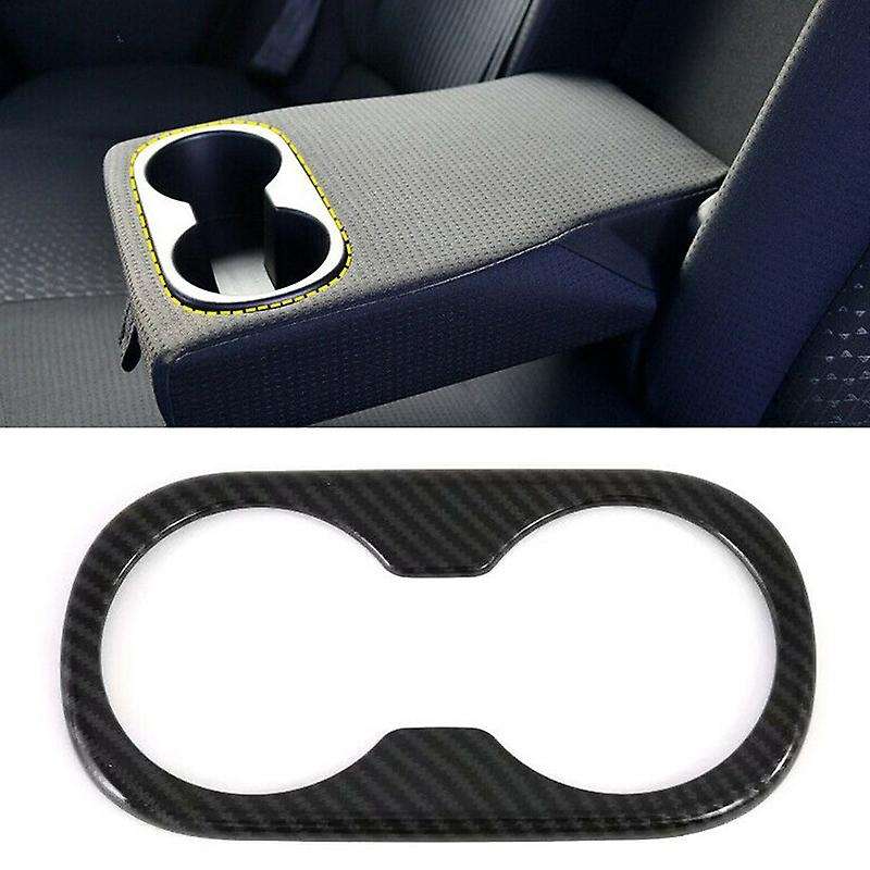 For Toyota Prius 2019 2020 Carbon Fibre Rear Seat Water Cup Cover