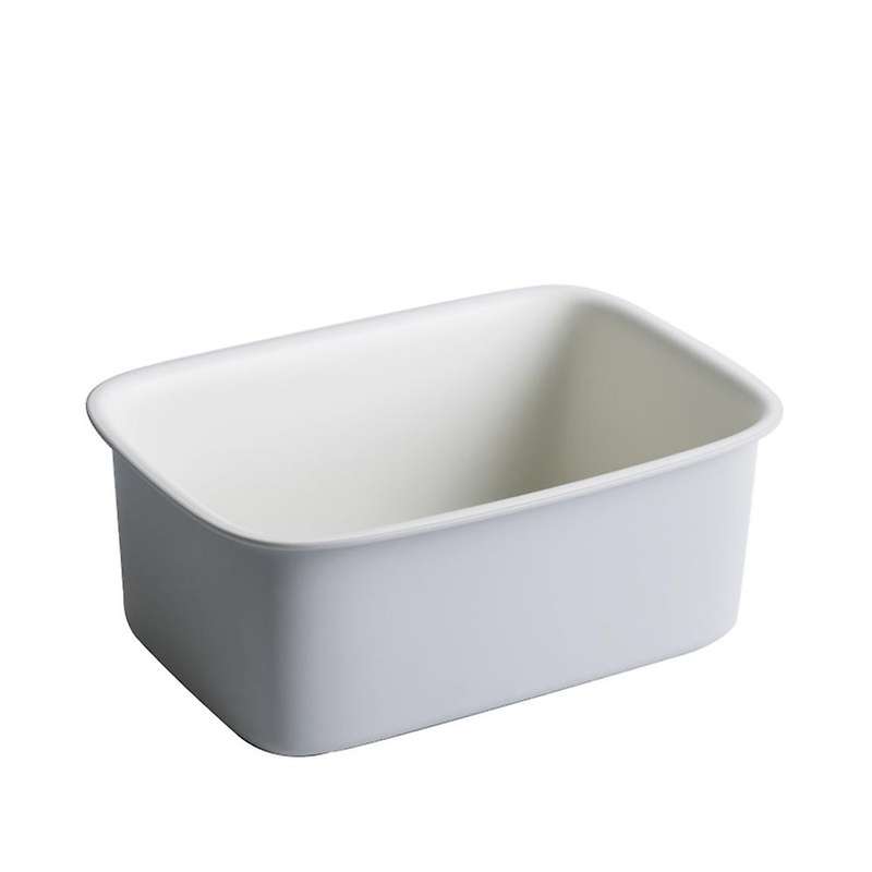 Desktop Storage Basket Stationery and Books Snacks Basket(gray)