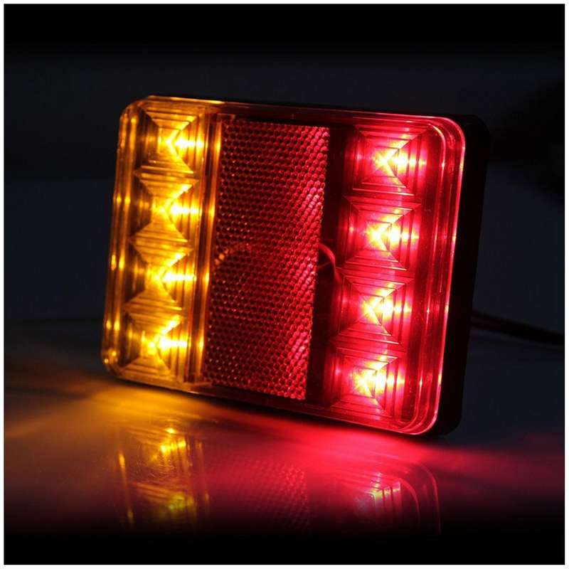 2x 8 Led Dc12v Waterproof Taillights Rear Tail Light for Trailer