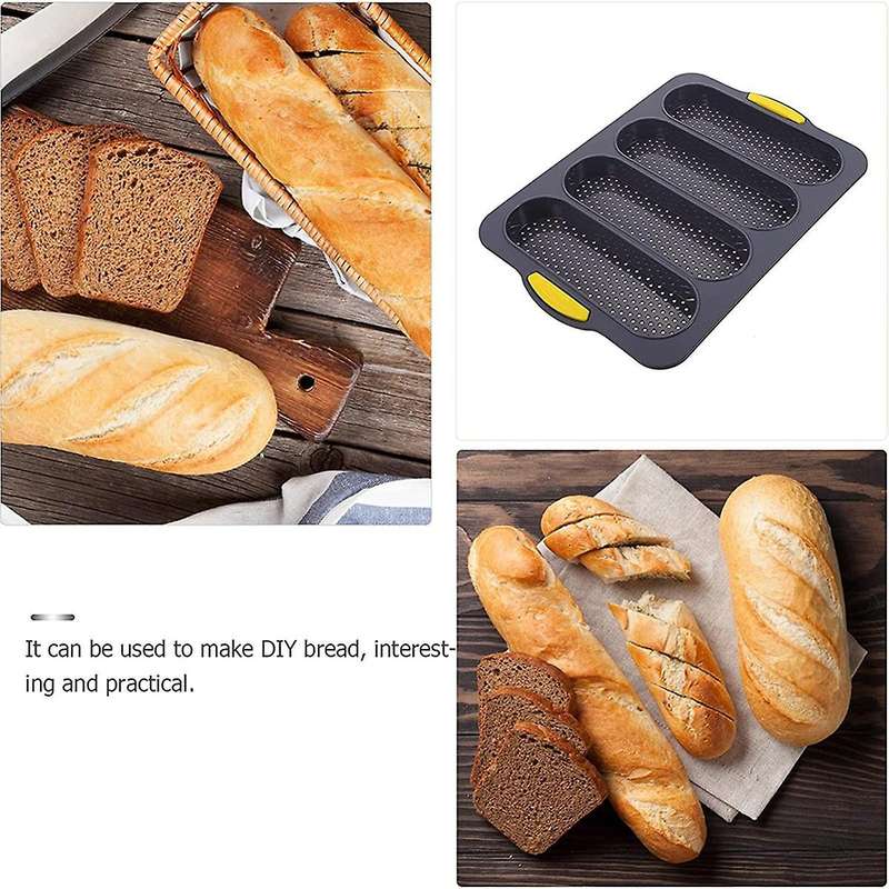 4 Slot Silicone Baking Pan French Baking Pan French Toast Baking Pan