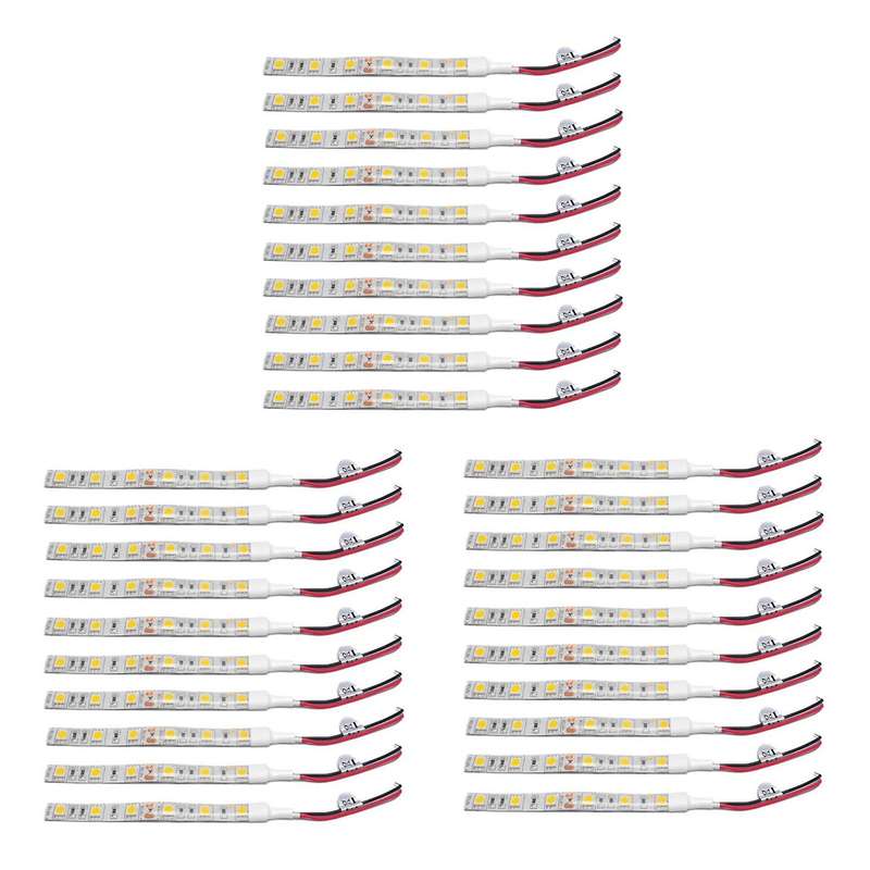 10pcs 10cm Waterproof White 5050 Led Strip Lights Dc 12v Caravan