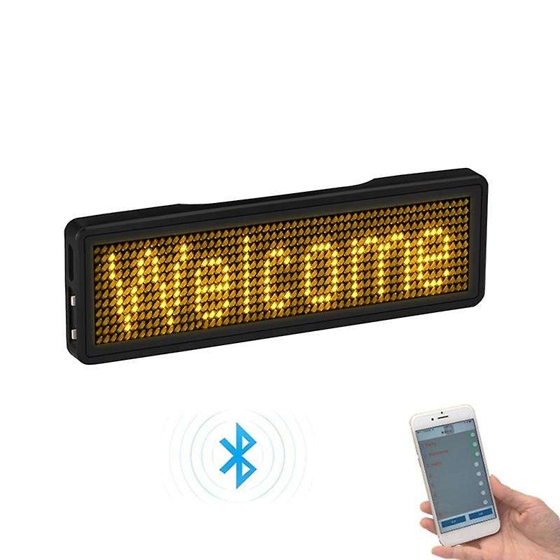 Bluetooth Led Name Badge Rechargeable Light Sign Display Led,type 2