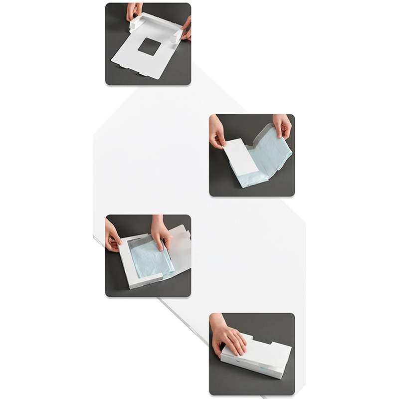 2pcs Plastic Garbage Bags Organizer Case Housekeeping Container