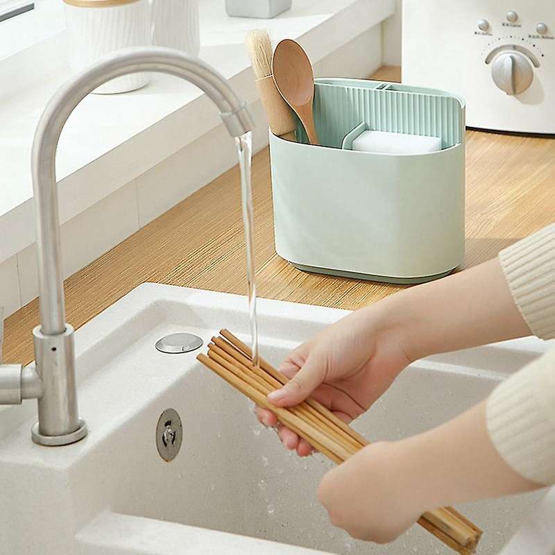 Kitchen Cutlery Organizer Storage Holder Box Drain Storage Holder