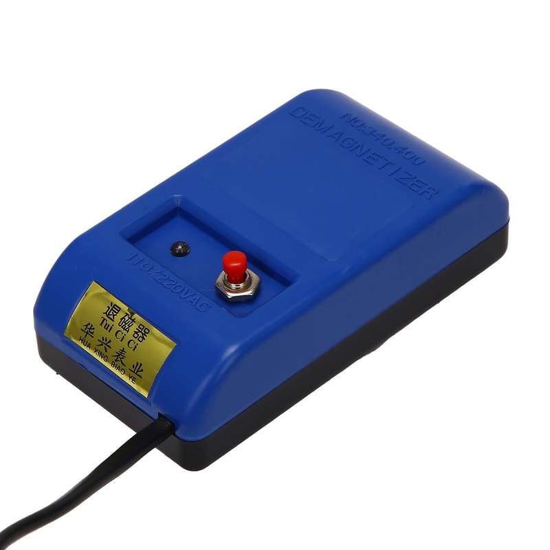 Watch Repair Screwdriver Tweezers Electrical Demagnetize Tool Eu Plug