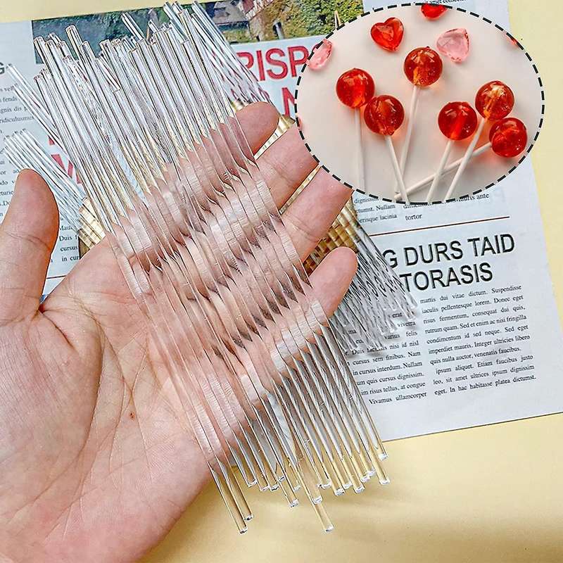 Acrylic Lollipop Sticks Clear Cake Pops Stick,acrylic Stirring Rods