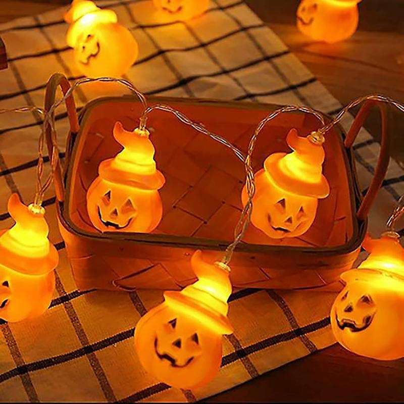 Halloween Pumpkin String Lights Battery Operated Pumpkin Lights