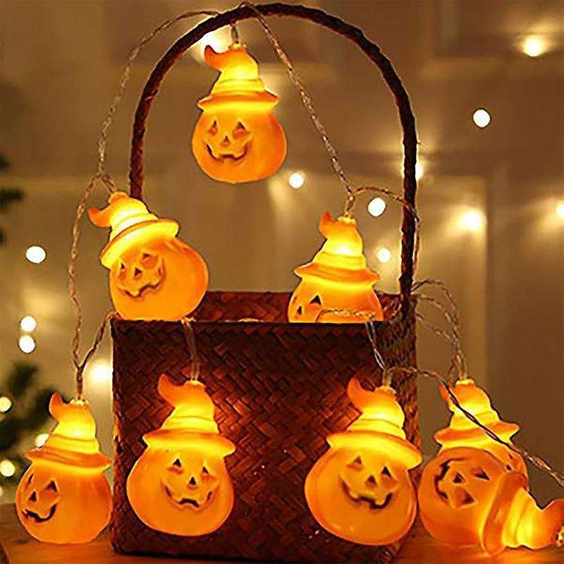 Halloween Pumpkin String Lights Battery Operated Pumpkin Lights