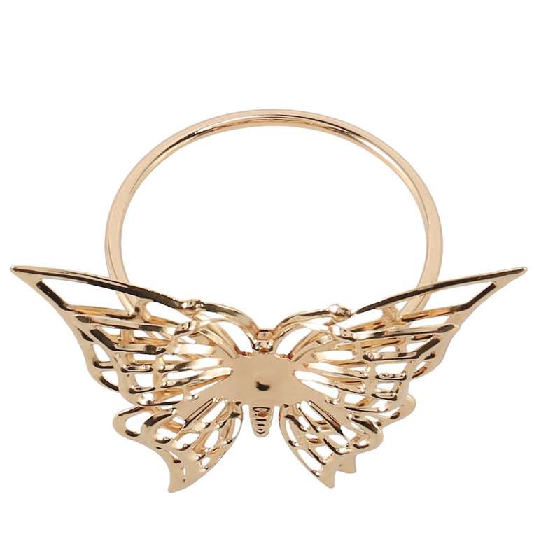 Napkin Rings Set Of 8 Gold Butterfly Napkin Rings Napkin Holders