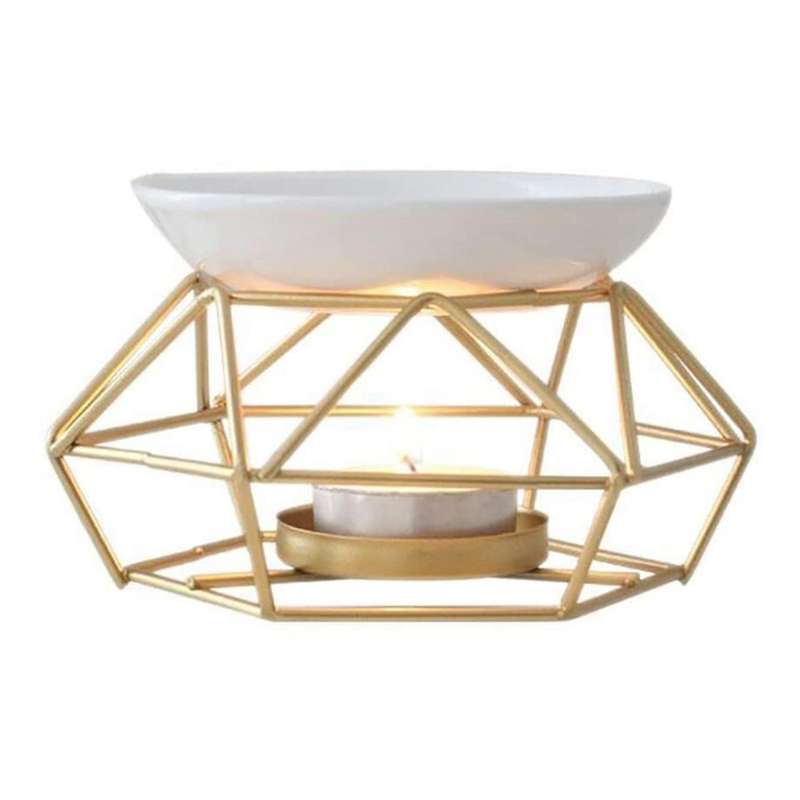 Ceramic Fragrance Lamp Essential Oil Burner Metal Burner