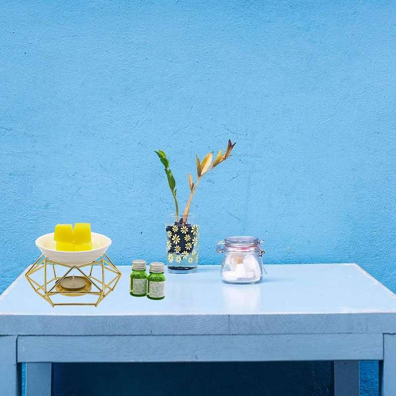 Ceramic Fragrance Lamp Essential Oil Burner Metal Burner