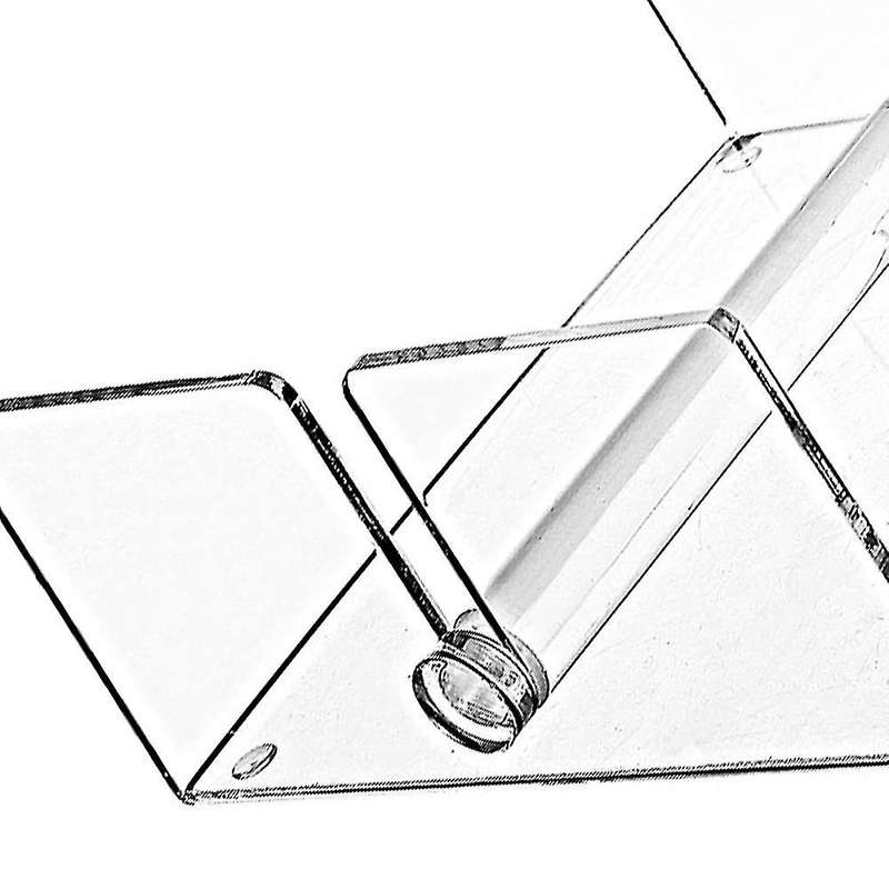 Modern Clear Acrylic Kitchen Napkin Holder with Center Bar Weighted