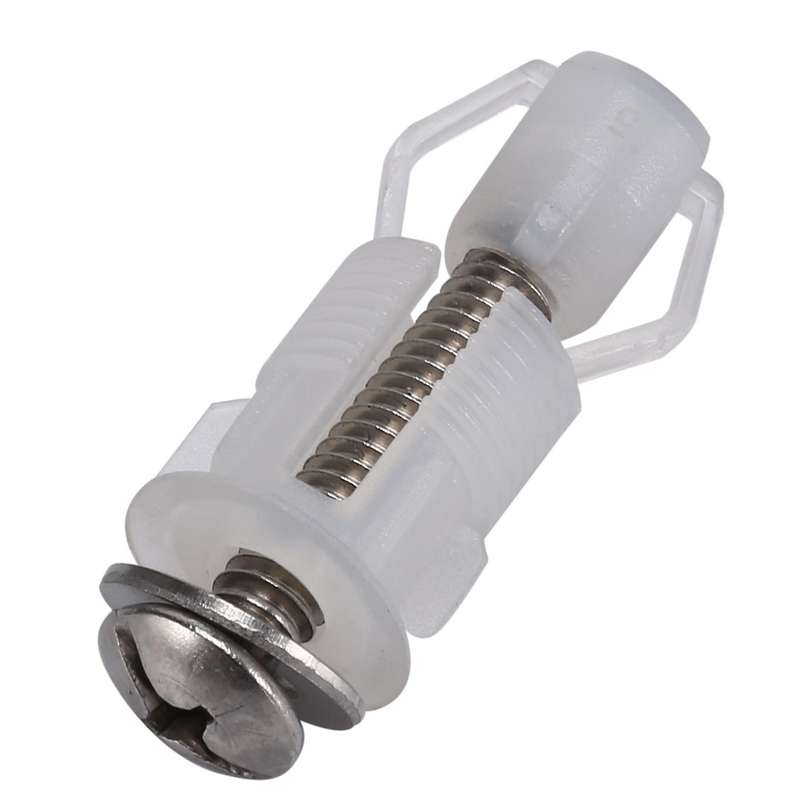 1/4 Inch Screws Toilet Seat Hinges Kit Stainless Steel Nuts Hardware