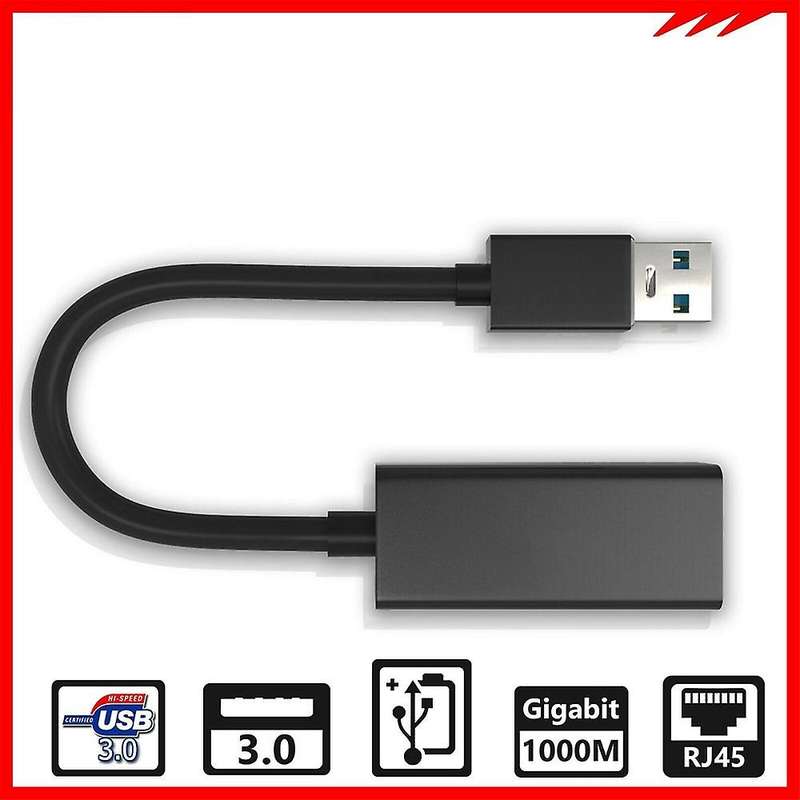 Usb 3.0 Gigabit Ethernet Lan Rj45 1000mbps Network Adapter,black