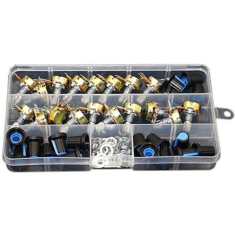 18pcs Wh148 Single Potentiometer Kit B1k/5k/10k/20k/50k/100k/500k/1m