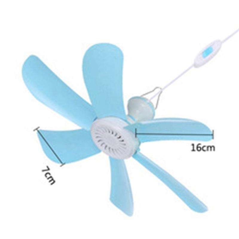 Powered Ceiling Fan Timinghanging Fan for Camping Bed Us Plug C