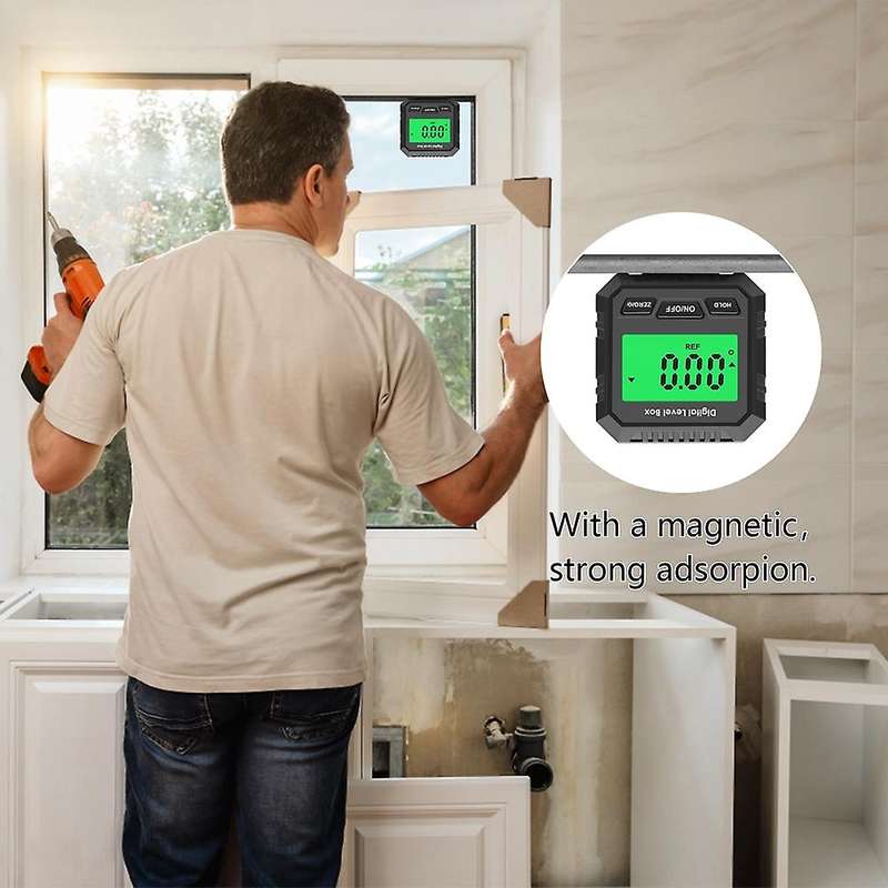 Digital Protractor Inclinometer Level Meter Goniometer-black