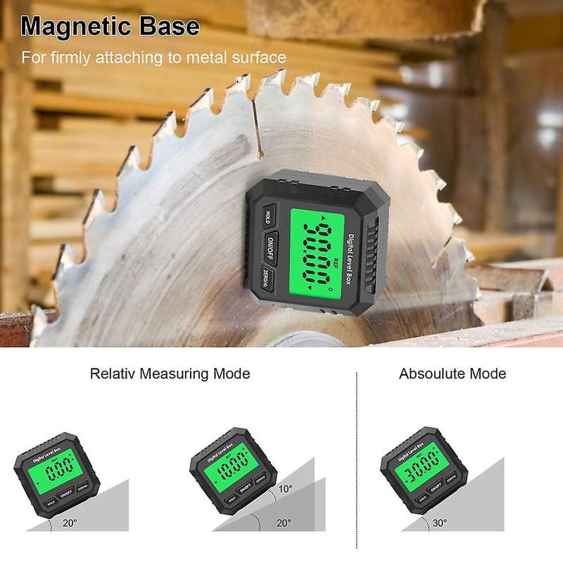 Digital Protractor Inclinometer Level Meter Goniometer-black