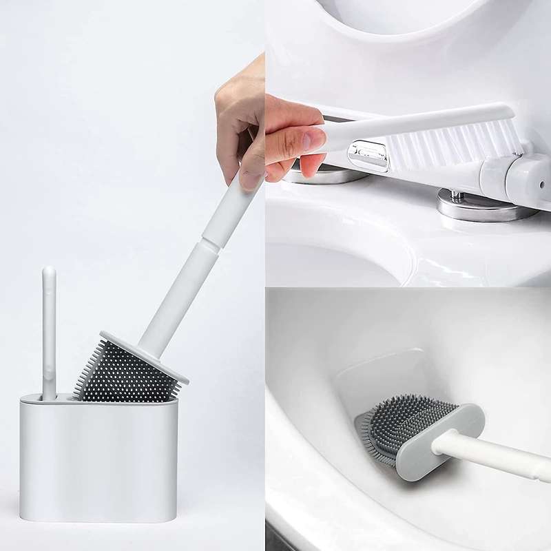 Toilet Brush and Cleaning Brush, with Wall Mount and Quick Drying Set