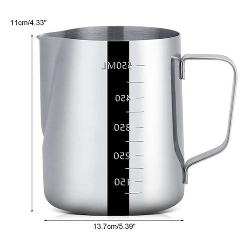 20oz Milk Effervescent Pot with Measurement,steam Pot