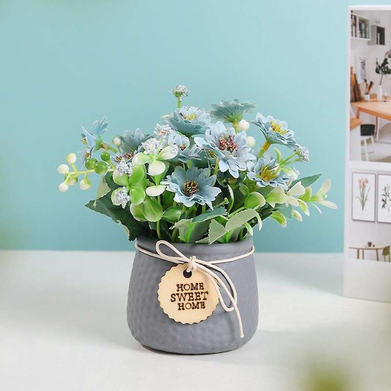 Nordic Cineraria Simulation Flower Potted Decoration , Orange