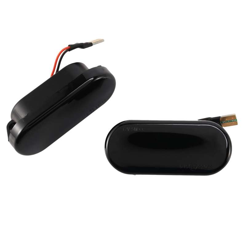 2pcs Car Led Side Marker Lights Turn Signal Light,black