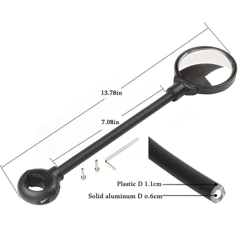 Bike Rearview Mirror Outroad Adjusting Hose Bicycle Rearview Mirror