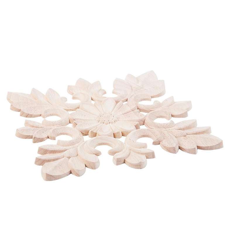 1x Rubber Wood Carved Onlay Applique Diy Decor C:20 X 20cm