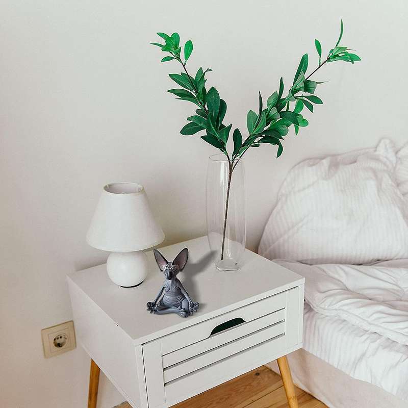 Sphynx Cat Meditate,thinking Cat Statue,meditating Thinking Cat