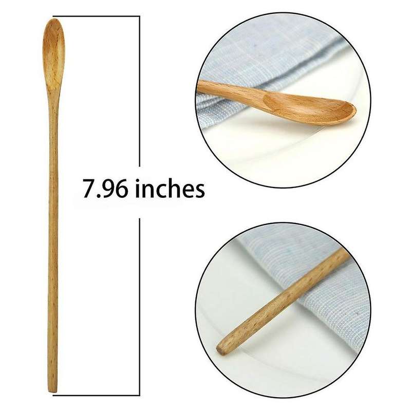 Cocktail Spoon, Swizzle Sticks for 7.96 Inch 10 Pieces Drink Spoons